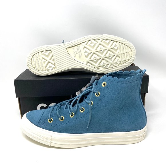 Converse CTAS High Celestial Teal Suede Sneaker W - Picture 5 of 10